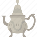 teapot, moroccan, drink, arab, traditional
