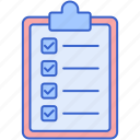 checklist, clipboard, list, document