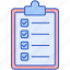 checklist, clipboard, list, document 