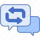 response, chat, message, communication