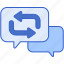 response, chat, message, communication 