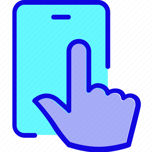 Finger, gesture, hand, interaction, mobile, tap, touch icon - Download on Iconfinder