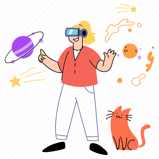 Virtual, reality illustration - Download on Iconfinder
