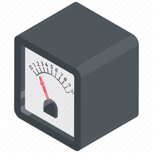 Ammeter, current meter, electric device, galvanometer, galvo monitor, meter icon - Download on Iconfinder