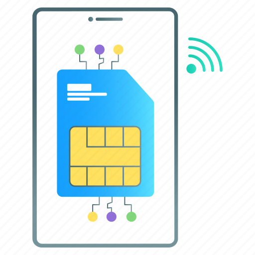 Smart, sim, sim card, smart sim, subscriber identification module, embedded sim icon - Download on Iconfinder