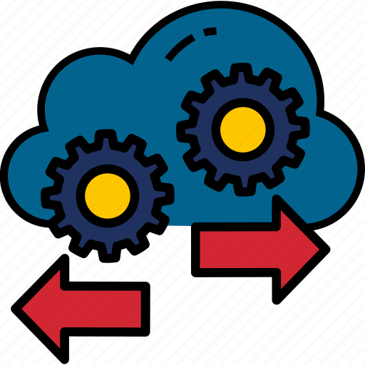 Cloud, server, technology, cogwheel, gear icon - Download on Iconfinder