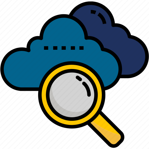 Cloud, find, glass, magnifier, magnifying, search icon - Download on Iconfinder
