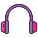 headset, headphone, music