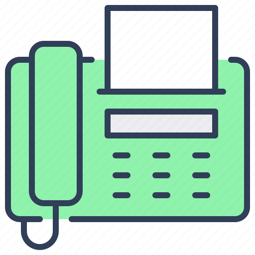 Fax, electronic, communication, phone, office icon - Download on Iconfinder