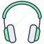 headphones, audio, device, equipment 