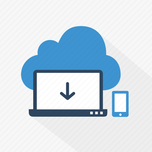 Blue, cloud, download, technology, internet, network, online icon - Download on Iconfinder