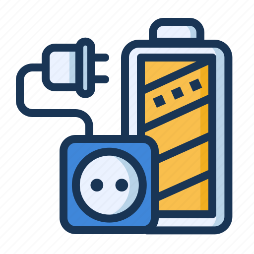 Battery, charging, plug, socket icon - Download on Iconfinder
