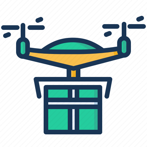 Box, delivery, drone, technology icon - Download on Iconfinder