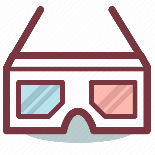 Cinema, entertainment, film, glasses, media, movie, multimedia icon - Download on Iconfinder