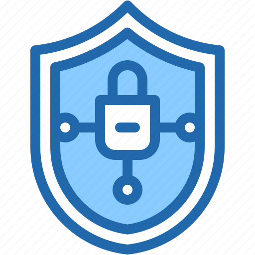 Cyber, security, shield, information, pad, lock, data icon - Download on Iconfinder