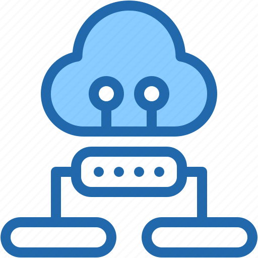 Cloud, computing, integration, air, host, technology, data icon - Download on Iconfinder