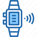 smart, watch, hand, electronics, wireless, and, digital, technology