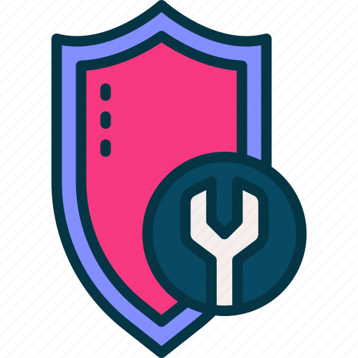 Security, service, shield, wrench, protection icon - Download on Iconfinder