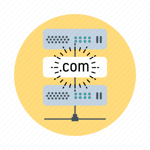 Domain name, hosting, server icon - Download on Iconfinder