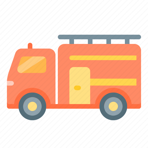 Fire, trucks, vehicle, car, automobile, auto, transportation icon - Download on Iconfinder