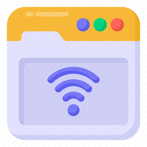 Wireless network, internet webpage, website, internet site, wireless connection icon - Download on Iconfinder