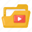 video file, video folder, video archive, video data, movie folder 