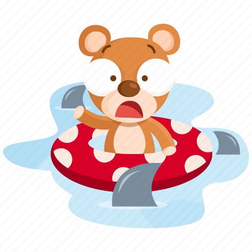 Danger, emoji, emoticon, shark, smiley, sticker, teddy icon - Download on Iconfinder