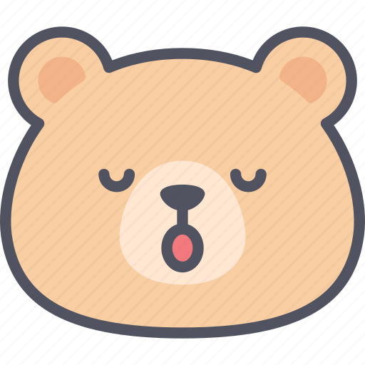 Sleeping, teddy, bear, emoji, emotion, expression, feeling icon - Download on Iconfinder