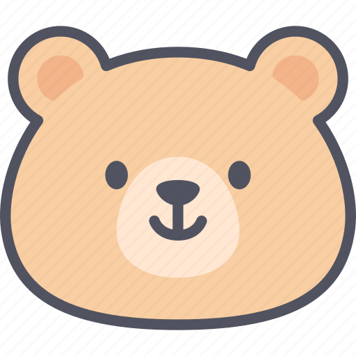 Smile, teddy, bear, emoji, emotion, expression, feeling icon - Download on Iconfinder