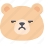 annoying, teddy, bear, emoticon, emoji, emotion, expression 