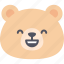 laughing, teddy, bear, emoticon, emoji, emotion, expression 