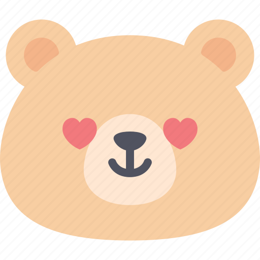 Love, teddy, bear, emoji, emotion, expression, feeling icon - Download on Iconfinder