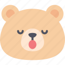sleeping, teddy, bear, emoji, emotion, expression, feeling 