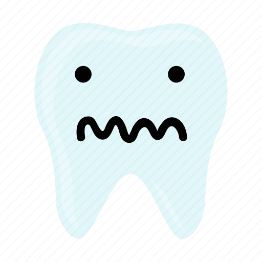 Confused, dental, dentist, emoji, hygiene, teeth, tooth icon - Download on Iconfinder