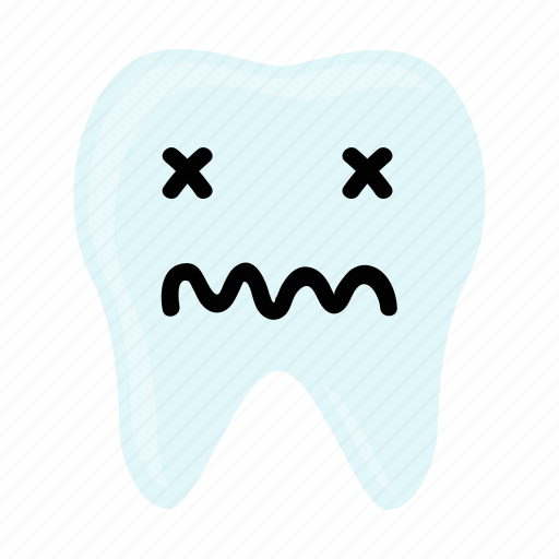 Dental, dentist, emoji, hygiene, sick, teeth, tooth icon - Download on Iconfinder