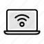 wifi, internet, connection, laptop, communication 