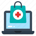 healthcare, buy, online, ecommerce, laptop, pharmacy, medicine