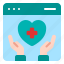 medical, online, activity, health, website, browser, heart, hand 