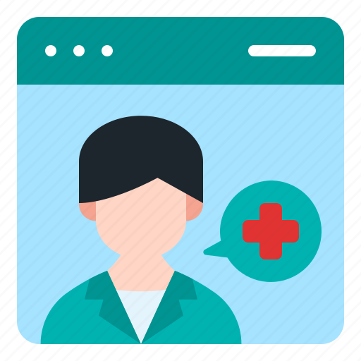 Telemedicine, doctor, website, medical, assistance, browser, communications icon - Download on Iconfinder
