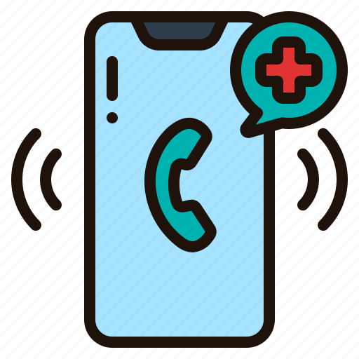 Emergency, call, smartphone, consultation, speech, bubble, communications icon - Download on Iconfinder