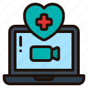 laptop, notebook, telemedicine, video, conference, medical, assistance, online