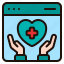 medical, online, activity, health, website, browser, heart, hand 