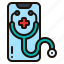 smartphone, mobile, stethoscope, medical, app, telemedicine 