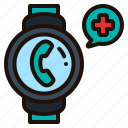 smartwatch, watch, telemedicine, phone, call, wellness, medical, app, health