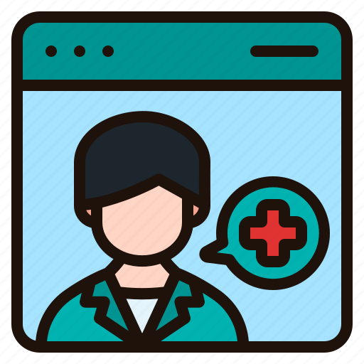 Telemedicine, doctor, website, medical, assistance, browser, communications icon - Download on Iconfinder