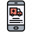 ambulance, emergency, call, healthcare, medical, smartphone