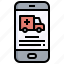 ambulance, emergency, call, healthcare, medical, smartphone 