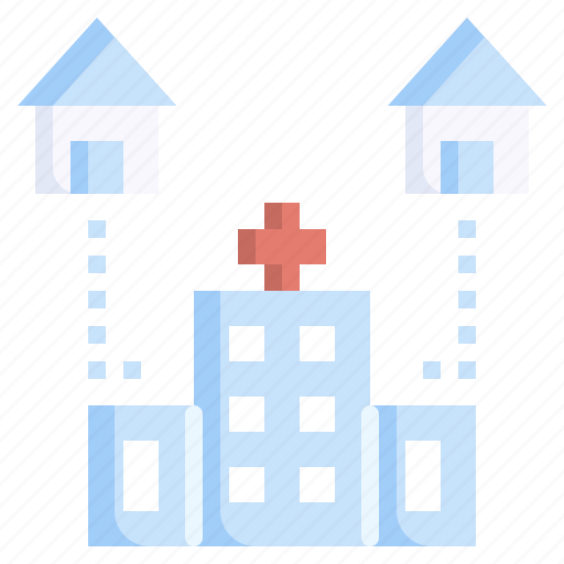 Telemedicine, health, care, home, hospital, city icon - Download on Iconfinder