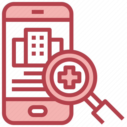 Search, hospital, clinic, medicine, smartphone icon - Download on Iconfinder