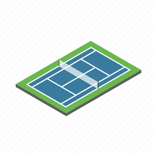Court, isometric, net, play, sport, tennis, view icon - Download on Iconfinder